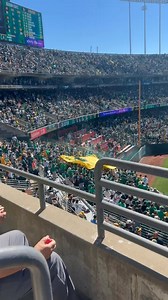 A’s fans lighting flares in the right field bleachers | SFGATE