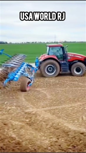 Case Tractor Deep Plowing in the field #usatractor #americanfarming #plowing
