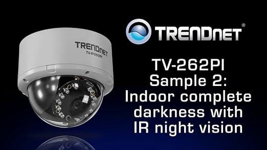 TRENDnet Megapixel PoE Dome Network Surveillance Camera with Night Vision, TV-IP262PI (Black)