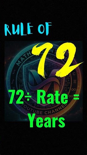 The Rule of 72: Double Your Money Instantly 💸 #mathhacks