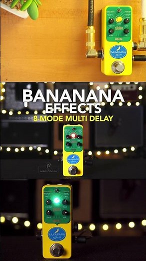 Bananana Effects Aurora Pitch Shift Multi Delay #guitarpedals #bananana #pedaloftheday #delay