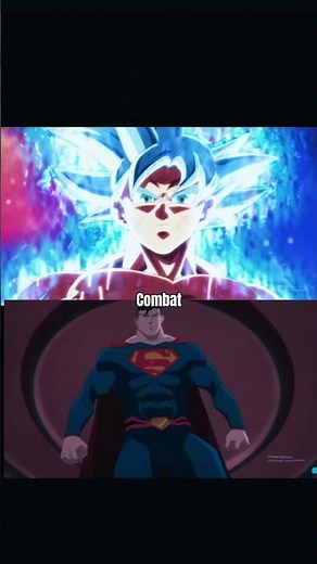Superman(comic) vs Goku(ultra instinct) #goku #superman #animebattle #shorts #whowouldwin