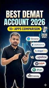 Best Demat Account in India 2026 | Best Share Market App in India | Zero brokerage Demat Account