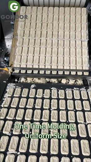 Automate Biscuit Production with Rotary Moulding Machine! 🍪🏭#biscuitmakingmachine #cookiemachine