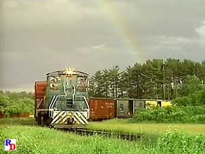 A threatening and beautiful skyline at Tomahawk, Wisconsin while the Wisconsin Central and Marinette, Tomahawk & Western Railway do their work. From the Pentrex program "Wisconsin Central" https://rfd.video/WC | Railfan Depot