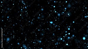 Floating dust particles. Dust particles in the air or water. Dark background