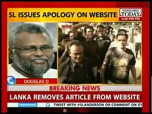 Sri Lanka: We extend unqualified apology