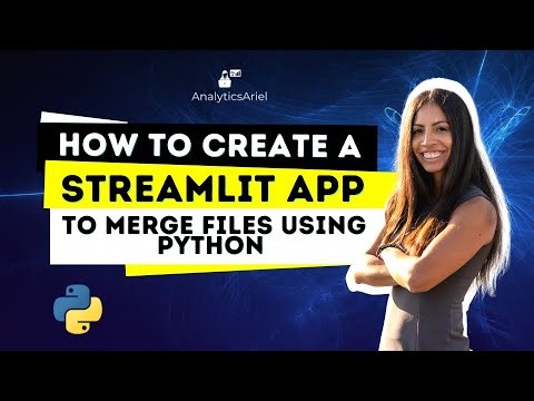How to Create a Streamlit App to Merge Files using Python