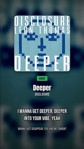 Deeper - Disclosure (Letra/Lyrics) #shorts