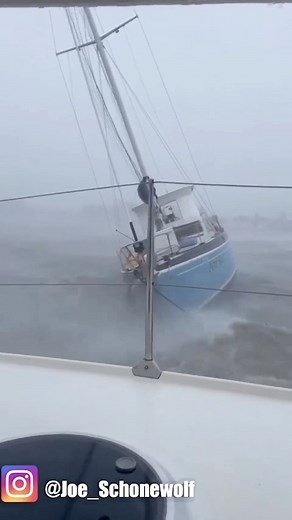 Sailing Doodles on Instagram: "My friend @joe_schonewolf was lucky to survive hurricane Ian n his boat in Fort Myers #hurricaneian"