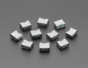 NEW PRODUCT – USB C SMT / THM Jack Connector – Power Only – Pack of 10