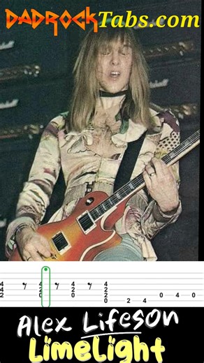 Alex Lifeson Limelight RUSH #learnguitar #guitartabs #guitar #classicrock #howto #rock #music