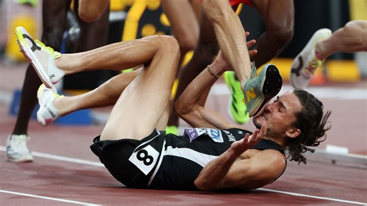 Il se fait marcher sur la tête samedi... et devient champion du monde lundi : le come-back de Geordie Beamish sur 3000m steeple - RTBF Actus