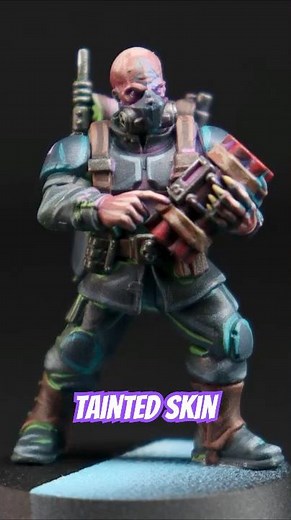 How to Paint Purple Tainted Skin for Genestealer Cults #warhammer40k #paintingminiatures