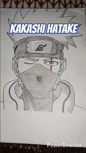 Kakashi Hatake Sharingan Sketch (Naruto) - Pencil Sketch #naruto #bhavikvibes #anime #animesketch