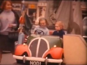 1950s Edwin Hall Coin Operated Car Kiddie Ride - Noddy