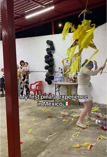 My First Piñata Experience in Mexico