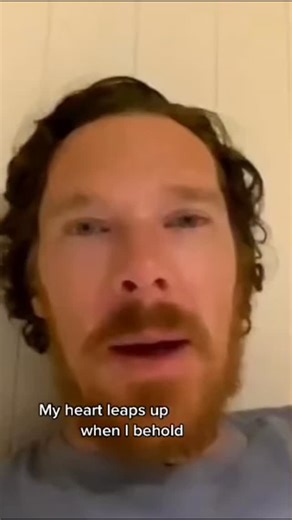 Benedict Cumberbatch | Fanpage on Instagram: "Benedict Cumberbatch reading Wordsworth’s ‘My Heart Leaps Up’ for Hay Festival Digital 2020.. I remember feeling so much joy watching this during lockdown 🥺 ... My heart truly leaps up when I see you, Benedict 🥺❤️ 📖 "My Heart Leaps Up" by William Wordsworth: My heart leaps up when I behold A rainbow in the sky: So was it when my life began; So is it now I am a man; So be it when I shall grow old, Or let me die! The Child is father of the Man; And 