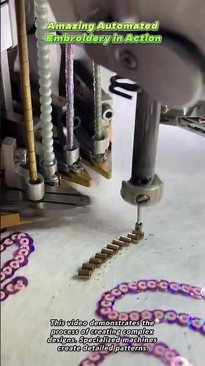 Amazing Automated Embroidery in Action