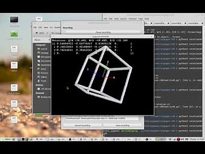 Pygame 3D rendering and matrix rotation demo (No OpenGL)