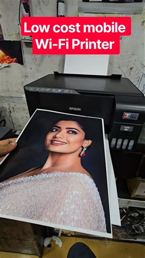 Low cost Wi-Fi mobile printer for passport photos, Multifunction printer, Epson L3350 L3250 printer