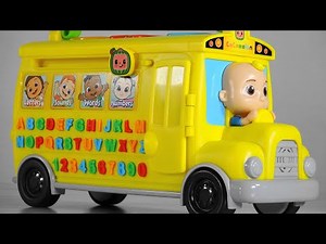 Learn The Alphabet, Sounds, Words & Numbers, Learning Bus, Toy Learning Video For Toddlers