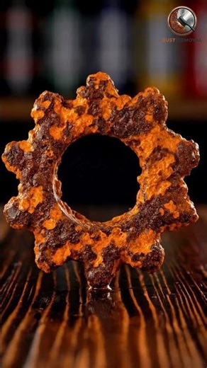 Chemical Rust Removal on Metal Gear Wheel & Sprocket | Rust Removal #rustremoval #diy