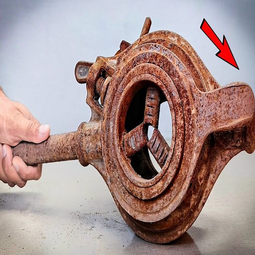 39K views · 577 reactions | Rusty Vintage 2" Pipe Threading Machine Restoration – Double Handle Edition #MachineRestoration #ToolRestoration #BeforeAfter | Matt Rockhold | Facebook