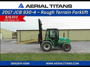 🔥2017 JCB 930-4 Rough Terrain Forklift | 6K Lift • 22’ Height • NO DEF Diesel🔥