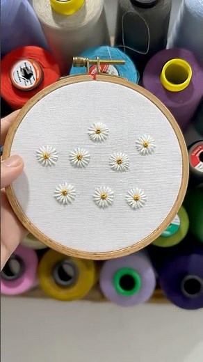 🌼 Daisy Hand Embroidery | Simple and Relaxing Stitching Tutorial for Beginners 🧵✨