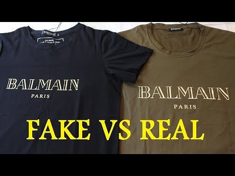 HOW TO SPOT A FAKE BALMAIN T SHIRT | Authentic vs Replica BALMAIN review guide