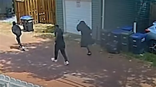 Watch: Three armed robbery suspects caught on camera in DC alley