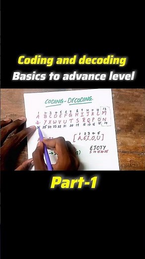 Coding and Decoding[part-1] #mathproblems #mathas