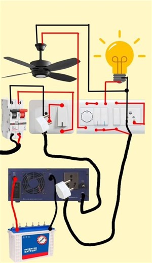 House Wiring with Inverter Connection || Inverter Wiring Explained