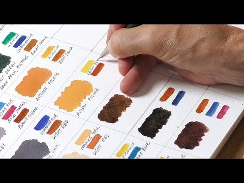 Creating a Colour Chart - Preview ⎮Geoff Kersey ⎮ Watercolour Landscapes