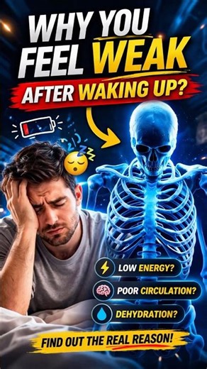 Why You Feel Weak After Waking Up 😴 (Real Reason!) #shorts #health #facts