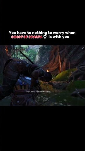Freyr on the shoulder of Kratos was Epic 🔥🥵 |PS5| |PS4| #shorts