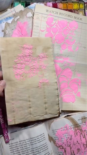 Lesley Iverson | I have a previous video showing you how to mix your own texture paste (Aug 9). You can add any colors you’d like! The stencils are from... | Instagram
