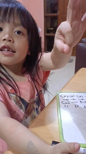 Learning to add numbers at age 4😊 | Christine Elizabeth C. Martin