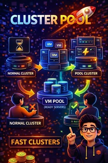 Explain Cluster Pools and their benefits for reducing startup time.