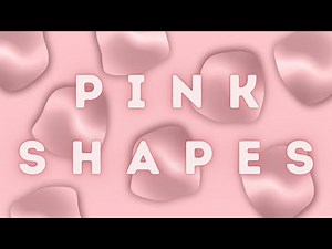 ✨ Pink Shapes Aesthetic Loop | Relaxing Gradient Geometric Animation in 4K