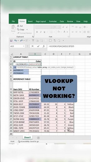 VLOOKUP Not Working? PART 3! Here’s the #1 Mistake to Fix It!