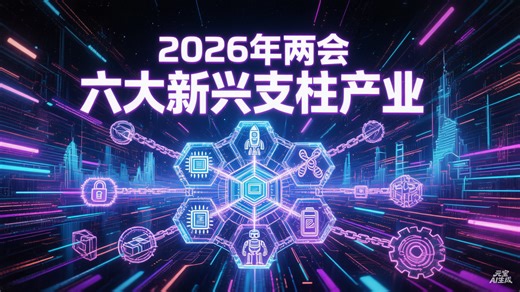 2026两会：六大新兴支柱产业，集成电路、航空航天、生物医药、低空经济、新型储能、智能机器人