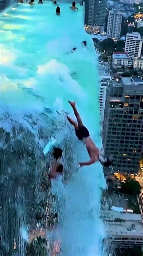 Invisible Swimming Pool People Swimming Enjoying #shorts