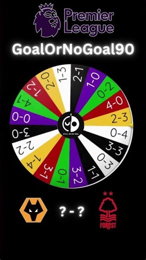 Premier League Matchweek 14 Predictions ⚽ Wheel Spin | GoalOrNoGoal90 #shorts