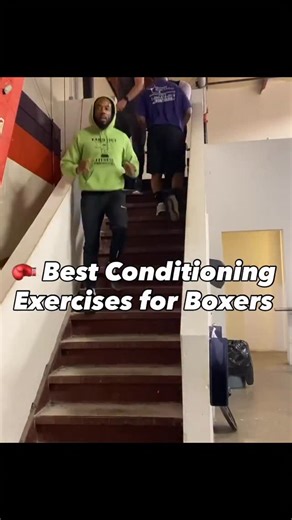 Celebrity trainer on Instagram: "🥊My 4 Best Conditioning Exercises for Boxers 🥊 Best Conditioning Exercises for Boxers 1️⃣ Roadwork (Done Right) Purpose: Aerobic base + mental discipline 3–5 miles easy pace OR 1 mile at fight pace ➡️ Builds engine, not power 2️⃣ Hill Sprints Purpose: Explosive endurance 10–30 sec uphill Walk down recovery ➡️ Mimics late-round fatigue + power demand 3️⃣ Stair Runs (Intervals) Purpose: Conditioning + mental toughness 20–40 sec hard 60–90 sec rest ➡️ Tool, not th