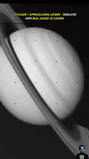Timelapse Of Voyager 1 Approaching Saturn With Real NASA-Recorded Sound Of Saturn #Saturn #voyager #planets #solarsystem | Nikola Sagan