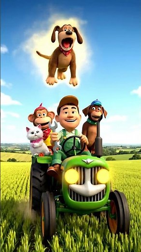 Farmer Tom and the Magical Tractor | 3D UK Village Animation 2025 | Funny Kids Story