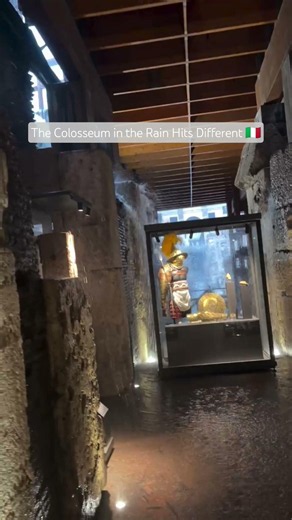 You Haven't Seen the Colosseum Like This Before! 😍🌧️ #rome #thecolosseum #ancientroman