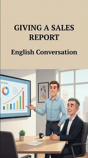 Giving a Sales Report - English Conversation #Shorts